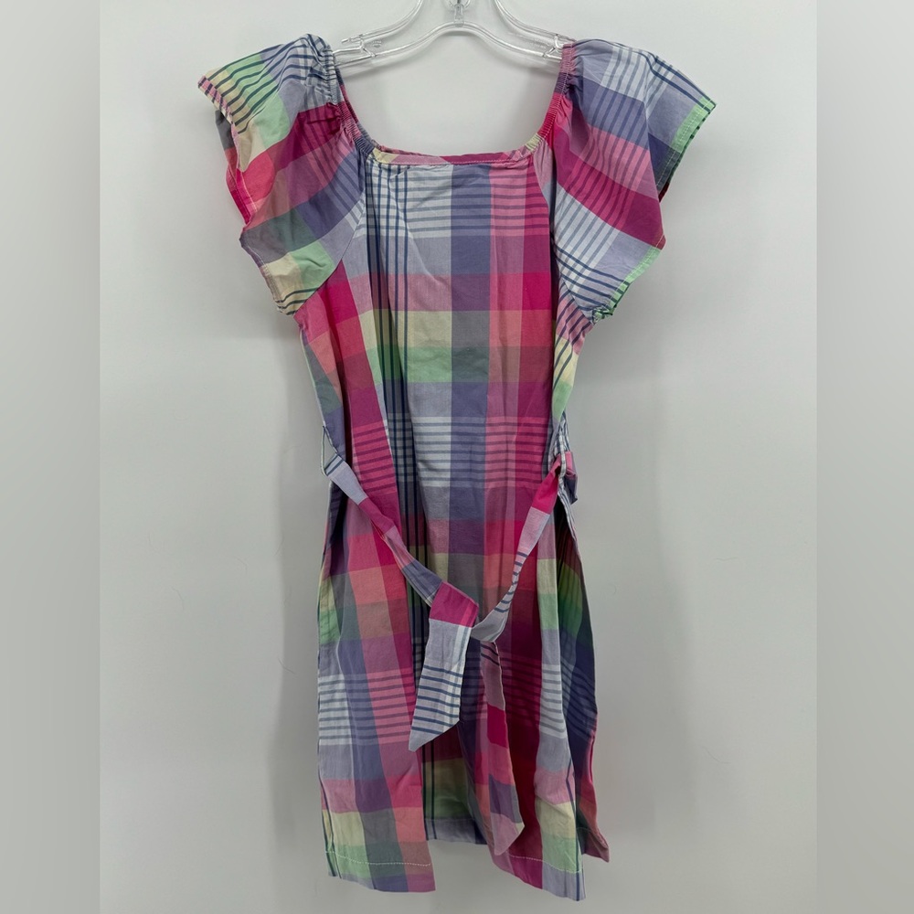 NWT Silver Jeans Co. plaid dress with tie. Size 7/8